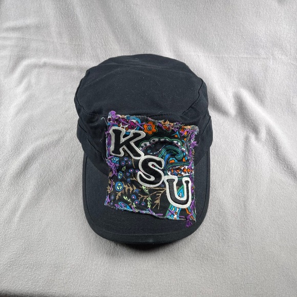 Kansas State University Hat Cap‎ Womens Adjustable Black KSU K-State Army Cadet - Picture 6 of 10